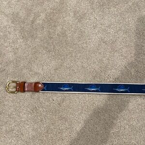 Leather man ribbon belt